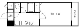 ザブセナ稲荷新道【3階】の間取り