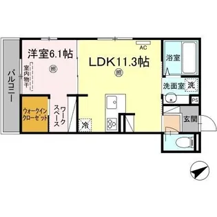 ジラソーレ中店【3階】の間取り