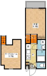 エルモーサ・Rei【2階】の間取り