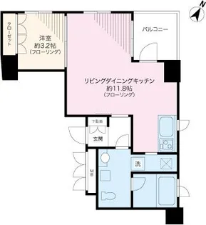 パルコート芝崎【3階】の間取り