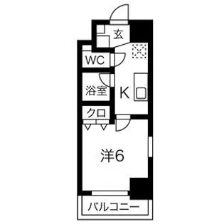 スパシエルクス大宮【7階】の間取り