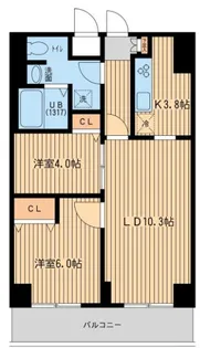 プルス上十条【10階】の間取り