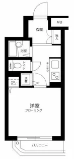 コスモ千早町【3階】の間取り
