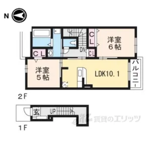 プラシード緑町3A【2階】の間取り