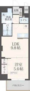 フォンテーヌu.【5階】の間取り