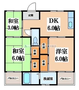 ビレッジハウス見瀬【1階】の間取り