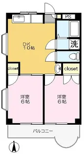 サンクラスター三郷【3階】の間取り