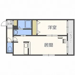 サンコート北7条弐番館【4階】の間取り