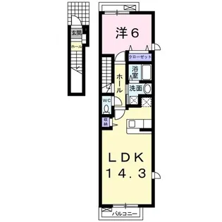 アルカディアV【2階】の間取り