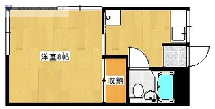 コーポ西大山【2階】の間取り