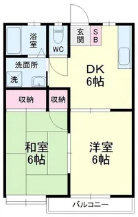 ノーブル後庵【1階】の間取り