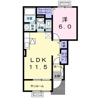 アルモニーC【1階】の間取り