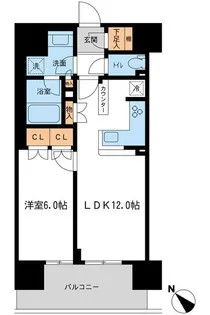 BLESS宮崎台【8階】の間取り