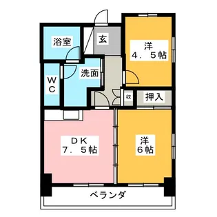リアライズ栄【5階】の間取り