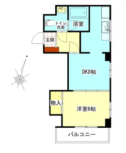 ハイネス住吉【5階】の間取り