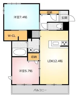 Residencia Luce Regalo Flor【3階】の間取り
