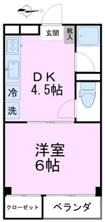 小俣マンション【1階】の間取り