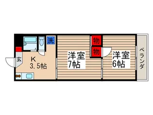 KMハイツ【3階】の間取り