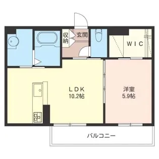 エスペランサIII【2階】の間取り