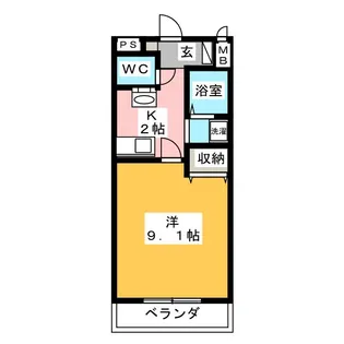 Million Bell III【1階】の間取り