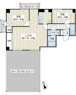 パインレジデンス【6階】の間取り