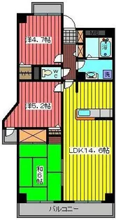 リヴェール川口【5階】の間取り