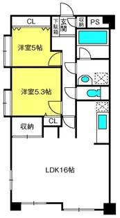 アズ北浦和レジデンス【1階】の間取り