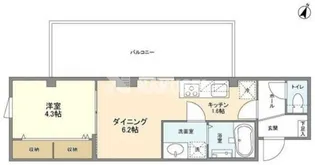 ボヌールREIWA【3階】の間取り