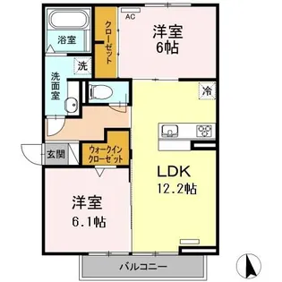 オルフィーク【3階】の間取り