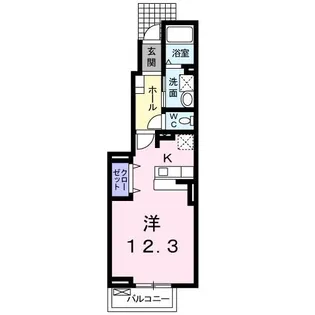 リバティ ブリーズ【1階】の間取り
