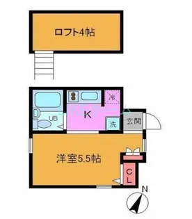 セボセボフナバシB【2階】の間取り