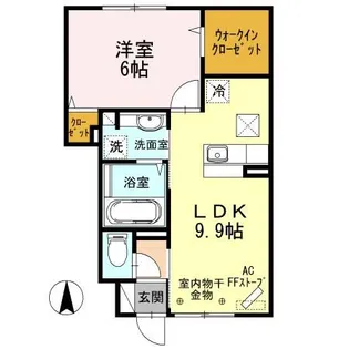 フェリーチェ【1階】の間取り