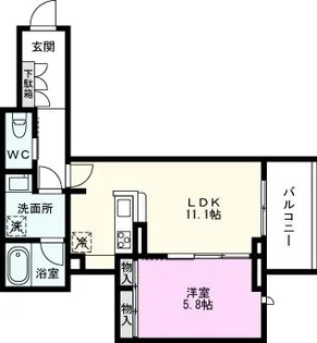 グランプレゾン【2階】の間取り