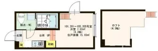 ハーモニーテラス蓮沼町【1階】の間取り
