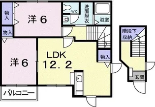 パストラル広貴C【2階】の間取り