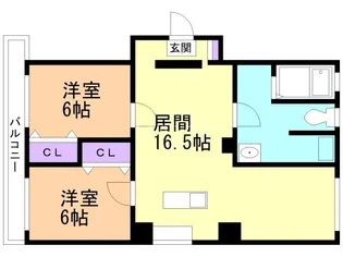 R’sマンション【2階】の間取り