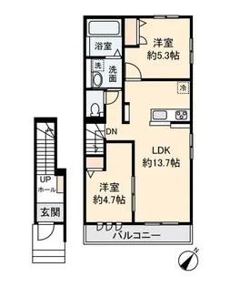 ヴェールハイム【2階】の間取り