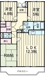 ルモンドヒル上尾【5階】の間取り