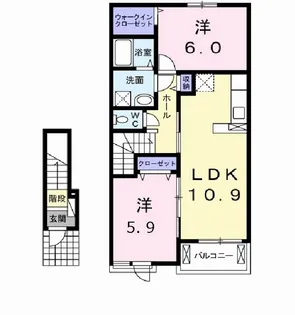 グランシャリオ・B【2階】の間取り