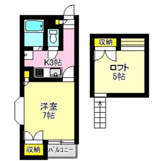 シティーパレス上中居第一【2階】の間取り