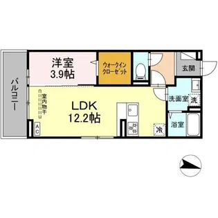 ヒルズ伊勢I【2階】の間取り