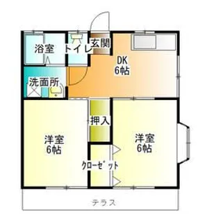 マルベリーハイツII【2階】の間取り
