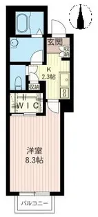 サウスコート【1階】の間取り