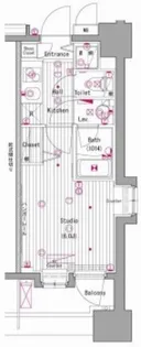 グランド・ガーラ横濱元町【6階】の間取り