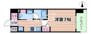ヴィラセレーノ森小路【5階】の間取り