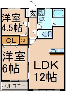 エコー ハイツ【2階】の間取り