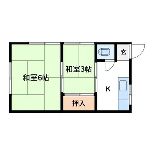 三橋荘【1階】の間取り