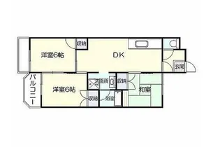 竹5マンション【1階】の間取り