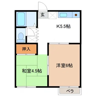 エリーハイツ【1階】の間取り
