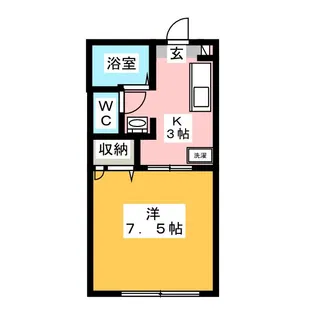 ウィンドコートII【1階】の間取り